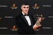 17 November 2023; Seán O’Shea of Kerry with his PwC GAA/GPA All-Star Award during the 2023 PwC GAA/GPA All-Star Awards at the RDS in Dublin. Photo by David Fitzgerald/Sportsfile