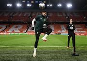 17 November 2023; Andrew Omobamidele during a Republic of Ireland training session at Johan Cruijff ArenA in Amsterdam, Netherlands. Photo by Stephen McCarthy/Sportsfile