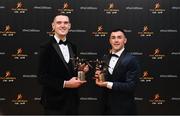 17 November 2023; Brian Fenton of Dublin and Colm Basquel of Dublin with their PwC GAA/GPA All-Star Awards during the 2023 PwC GAA/GPA All-Star Awards at the RDS in Dublin. Photo by Seb Daly/Sportsfile