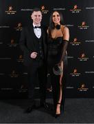 17 November 2023; Karl O'Connell and Antoinette O'Connell on arrival at the 2023 PwC GAA/GPA All-Star Awards at the RDS in Dublin. Photo by Seb Daly/Sportsfile