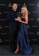 17 November 2023; Tom Morrissey of Limerick and Eileen Dolan during the 2023 PwC GAA/GPA All-Star Awards at the RDS in Dublin. Photo by Seb Daly/Sportsfile