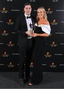 17 November 2023; Diarmaid Byrnes of Limerick and Elaine Kennedy during the 2023 PwC GAA/GPA All-Star Awards at the RDS in Dublin. Photo by Seb Daly/Sportsfile