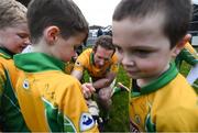 18 November 2023; Gary Sice of Corofin signs autographs for young supporters after the AIB Connacht GAA Football Senior Club Championship Semi-Final match between Corofin, Galway, and Ballina Stephenites, Mayo, at Pearse Stadium, Galway. Photo by Ray Ryan/Sportsfile