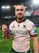 18 November 2023; Man of the Match JJ Hanrahan of Connacht after the United Rugby Championship match between Hollywoodbets Sharks and Connacht at Holywoodbets Kings Park in Durban, South Africa. Photo by Shaun Roy/Sportsfile