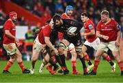 18 November 2023; Ben-Jason Dixon of DHL Stormers is tackled by Jeremy Loughman of Munster during the United Rugby Championship match between Munster and DHL Stormers at Thomond Park in Limerick. Photo by David Fitzgerald/Sportsfile