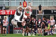 18 November 2023; Children go down a water slide during the United Rugby Championship match between Hollywoodbets Sharks and Connacht at Holywoodbets Kings Park in Durban, South Africa. Photo by Shaun Roy/Sportsfile