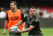 18 November 2023; Andrew Smith of Connacht warms up before the United Rugby Championship match between Hollywoodbets Sharks and Connacht at Holywoodbets Kings Park in Durban, South Africa. Photo by Shaun Roy/Sportsfile