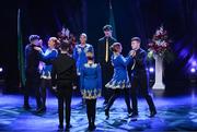 18 November 2023; An Spá of Kerry, Liam Spillane, Gary O’Sullivan, Cian O’Sullivan, Kianan O’Doherty, Anna O’Connor, Katie O’Connor, Meghann Cronin and Aine Brosnan competing in the Rince Seit category during the Scór Sinsir 2023 All-Ireland Finals at the INEC Arena in Killarney, Kerry. Photo by Eóin Noonan/Sportsfile
