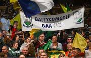 18 November 2023; Supporters in the crowd during the Scór Sinsir 2023 All-Ireland Finals at the INEC Arena in Killarney, Kerry. Photo by Eóin Noonan/Sportsfile