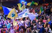 18 November 2023; Supporters in the crowd during the Scór Sinsir 2023 All-Ireland Finals at the INEC Arena in Killarney, Kerry. Photo by Eóin Noonan/Sportsfile