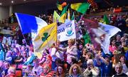 18 November 2023; Supporters in the crowd during the Scór Sinsir 2023 All-Ireland Finals at the INEC Arena in Killarney, Kerry. Photo by Eóin Noonan/Sportsfile