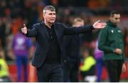 18 November 2023; Republic of Ireland manager Stephen Kenny reacts during the UEFA EURO 2024 Championship qualifying group B match between Netherlands and Republic of Ireland at Johan Cruijff ArenA in Amsterdam, Netherlands. Photo by Stephen McCarthy/Sportsfile