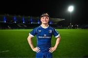 18 November 2023; Fintan Gunne of Leinster after making his Leinster debut in his side's victory in the United Rugby Championship match between Leinster and Scarlets at the RDS Arena in Dublin. Photo by Harry Murphy/Sportsfile