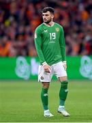 18 November 2023; Troy Parrott of Republic of Ireland during the UEFA EURO 2024 Championship qualifying group B match between Netherlands and Republic of Ireland at Johan Cruijff ArenA in Amsterdam, Netherlands. Photo by Stephen McCarthy/Sportsfile