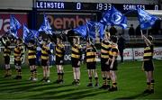 18 November 2023; Newbridge players before the Bank of Ireland Half-Time Minis during the United Rugby Championship match between Leinster and Scarlets at the RDS Arena in Dublin. Photo by Michael P Ryan/Sportsfile Photo by Harry Murphy/Sportsfile