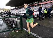 18 November 2023; Daithi Burke of Corofin takes to the field before the start of the AIB Connacht GAA Football Senior Club Championship Semi-Final match between Corofin, Galway, and Ballina Stephenites, Mayo, at Pearse Stadium, Galway. Photo by Ray Ryan/Sportsfile