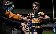 18 November 2023; Action between North Meath and Blessington in the Bank of Ireland Half-Time Minis during the United Rugby Championship match between Leinster and Scarlets at the RDS Arena in Dublin. Photo by Sam Barnes/Sportsfile