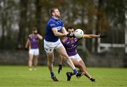 19 November 2023; Robert Leavy of Ardee St Mary’s in action against Craig Dias of Kilmacud Crokes during the AIB Leinster GAA Football Senior Club Championship Semi-Final match between Ardee St Mary's, Louth, and Kilmacud Crokes, Dublin, at Pairc Mhuire in Ardee, Louth. Photo by Daire Brennan/Sportsfile