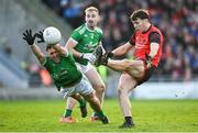 19 November 2023; David Clifford of Fossa in action against Pa Wrenn of Milltown/Castlemaine during the Kerry County Intermediate Football Championship Final match between Fossa and Milltown/Castlemaine at Austin Stack Park in Tralee, Kerry. Photo by David Fitzgerald/Sportsfile