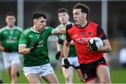 19 November 2023; David Clifford of Fossa in action against Pa Wrenn of Milltown/Castlemaine during the Kerry County Intermediate Football Championship Final match between Fossa and Milltown/Castlemaine at Austin Stack Park in Tralee, Kerry. Photo by David Fitzgerald/Sportsfile