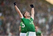 19 November 2023; Éanna O'Connor of Milltown-Castlemaine celebrates after the Kerry County Intermediate Football Championship Final match between Fossa and Milltown/Castlemaine at Austin Stack Park in Tralee, Kerry. Photo by David Fitzgerald/Sportsfile