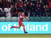 19 November 2023; Jemma Quinn of Shelbourne celebrates after scoring her side's first goal during the Sports Direct FAI Women's Cup Final match between Athlone Town and Shelbourne at Tallaght Stadium in Dublin. Photo by Stephen McCarthy/Sportsfile