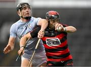 19 November 2023; Shane O'Sullivan of Ballygunner in action against Conor Boylan of Na Piarsaigh during the AIB Munster GAA Hurling Senior Club Championship Semi-Final match between Na Piarsaigh, Limerick, and Ballygunner, Waterford, at TUS Gaelic Grounds in Limerick. Photo by Brendan Moran/Sportsfile