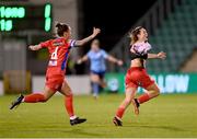 19 November 2023; Jemma Quinn of Shelbourne celebrates after scoring her side's second goal during the Sports Direct FAI Women's Cup Final match between Athlone Town and Shelbourne at Tallaght Stadium in Dublin. Photo by Stephen McCarthy/Sportsfile