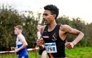 19 November 2023; Efrem Gidey of Clonliffe Harriers AC, Dublin, competing in the Mens Senior 9000m during the 123.ie National Senior & Even Age Cross Country Championships at Gowran Demesne in Kilkenny. Photo by Ben McShane/Sportsfile