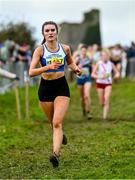 19 November 2023; Kayla Ryan of Ratoath AC, Dublin, competing in the Womens U18 & Junior 5000m during the 123.ie National Senior & Even Age Cross Country Championships at Gowran Demesne in Kilkenny. Photo by Ben McShane/Sportsfile