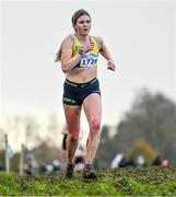 19 November 2023; Rachel Gibson of North Down AC, Down, competing in the Womens Senior 9000m during the 123.ie National Senior & Even Age Cross Country Championships at Gowran Demesne in Kilkenny. Photo by Ben McShane/Sportsfile