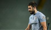 19 November 2023; Cathal King of Na Piarsaigh leaves the pitch after his side's defeat in the AIB Munster GAA Hurling Senior Club Championship Semi-Final match between Na Piarsaigh, Limerick, and Ballygunner, Waterford, at TUS Gaelic Grounds in Limerick. Photo by Brendan Moran/Sportsfile