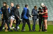 19 November 2023; Children queue up to get autographs and selfies wth Dessie Hutchinson of Ballygunner after the AIB Munster GAA Hurling Senior Club Championship Semi-Final match between Na Piarsaigh, Limerick, and Ballygunner, Waterford, at TUS Gaelic Grounds in Limerick. Photo by Brendan Moran/Sportsfile