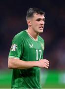 18 November 2023; Jason Knight of Republic of Ireland during the UEFA EURO 2024 Championship qualifying group B match between Netherlands and Republic of Ireland at Johan Cruijff ArenA in Amsterdam, Netherlands. Photo by Seb Daly/Sportsfile