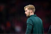 18 November 2023; Republic of Ireland goalkeeper Caoimhin Kelleher before the UEFA EURO 2024 Championship qualifying group B match between Netherlands and Republic of Ireland at Johan Cruijff ArenA in Amsterdam, Netherlands. Photo by Stephen McCarthy/Sportsfile
