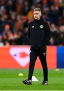18 November 2023; Republic of Ireland athletic therapist Sam Rice before the UEFA EURO 2024 Championship qualifying group B match between Netherlands and Republic of Ireland at Johan Cruijff ArenA in Amsterdam, Netherlands. Photo by Stephen McCarthy/Sportsfile