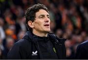 18 November 2023; Republic of Ireland coach Keith Andrews before the UEFA EURO 2024 Championship qualifying group B match between Netherlands and Republic of Ireland at Johan Cruijff ArenA in Amsterdam, Netherlands. Photo by Stephen McCarthy/Sportsfile
