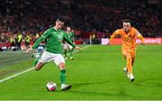 18 November 2023; Jamie McGrath of Republic of Ireland during the UEFA EURO 2024 Championship qualifying group B match between Netherlands and Republic of Ireland at Johan Cruijff ArenA in Amsterdam, Netherlands. Photo by Stephen McCarthy/Sportsfile