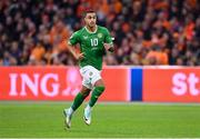 18 November 2023; Adam Idah of Republic of Ireland during the UEFA EURO 2024 Championship qualifying group B match between Netherlands and Republic of Ireland at Johan Cruijff ArenA in Amsterdam, Netherlands. Photo by Stephen McCarthy/Sportsfile