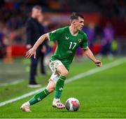 18 November 2023; Jason Knight of Republic of Ireland during the UEFA EURO 2024 Championship qualifying group B match between Netherlands and Republic of Ireland at Johan Cruijff ArenA in Amsterdam, Netherlands. Photo by Stephen McCarthy/Sportsfile