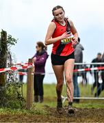 19 November 2023; Isabel Cuffe of Lucan Harriers AC, Dublin, competing in the Girls U18 5000m during the 123.ie National Senior & Even Age Cross Country Championships at Gowran Demesne in Kilkenny. Photo by Ben McShane/Sportsfile