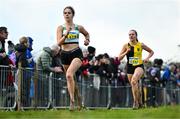 19 November 2023; Avril Millerick of Youghal AC, Cork, competing in the Womens U18 & Junior 5000m during the 123.ie National Senior & Even Age Cross Country Championships at Gowran Demesne in Kilkenny. Photo by Ben McShane/Sportsfile