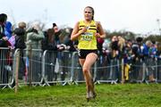 19 November 2023; Roise Roberts of North Belfast Harriers AC, Antrim, competing in the Womens U18 & Junior 5000m during the 123.ie National Senior & Even Age Cross Country Championships at Gowran Demesne in Kilkenny. Photo by Ben McShane/Sportsfile