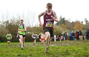 19 November 2023; Sean Lawton of Durrus AC competing in the Mens U18 & Junior 5000m during the 123.ie National Senior & Even Age Cross Country Championships at Gowran Demesne in Kilkenny. Photo by Ben McShane/Sportsfile