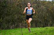 19 November 2023; Nadine Donegan of Tullamore Harriers AC, Offaly, competing in the Womens Senior 9000m during the 123.ie National Senior & Even Age Cross Country Championships at Gowran Demesne in Kilkenny. Photo by Ben McShane/Sportsfile