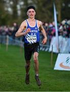 19 November 2023; Darragh Mcelhinney of Bantry AC, Cork, competing in the Mens Senior 9000m during the 123.ie National Senior & Even Age Cross Country Championships at Gowran Demesne in Kilkenny. Photo by Ben McShane/Sportsfile
