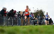 19 November 2023; Anna Gardiner of East Down AC, Down, competing in the Girls U18 5000m during the 123.ie National Senior & Even Age Cross Country Championships at Gowran Demesne in Kilkenny. Photo by Ben McShane/Sportsfile