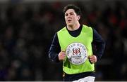 17 November 2023; Tom Stewart of Ulster before the United Rugby Championship match between Ulster and Emirates Lions at Kingspan Stadium in Belfast. Photo by Ramsey Cardy/Sportsfile