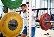 20 November 2023; Robbie Henshaw during a gym session on the Leinster Rugby 12 Counties Tour at the South East Technological University in Carlow. Photo by Harry Murphy/Sportsfile