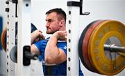20 November 2023; Rónan Kelleher during a gym session on the Leinster Rugby 12 Counties Tour at the South East Technological University in Carlow. Photo by Harry Murphy/Sportsfile